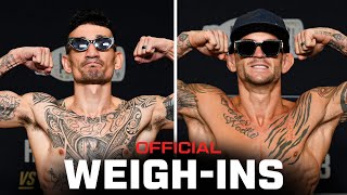 Holloway vs Poirier 3 Weigh-Ins | UFC 318