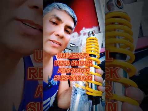 Universal Rear Shock Absorber Suspension for motorcycle #universalrearshockabsorber #motorcyclerider
