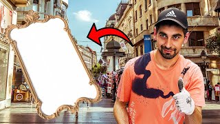 Street Artist Upgrades 3 Mirrors in 1! 😲
