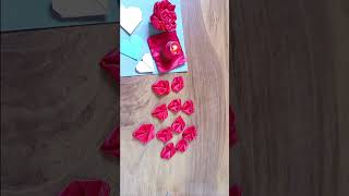 DIY Satin flower pin badge | easy fabric pin badge #shorts#ytshort#diyshort#shortvideo#diy