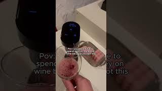 Aerating your wine 👈👈👈 Paying more for wine #wineaerator #winetime #winegadget #wine #winelover