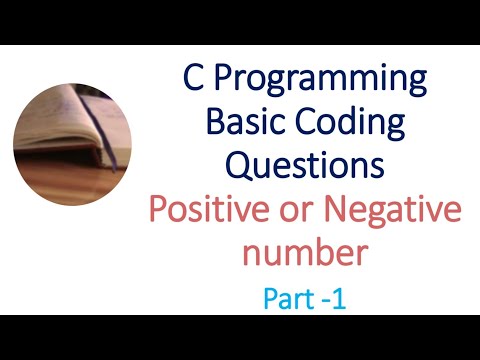 Positive or Negative number in C programming | Tamil  #positiveornegative #cprogrammingintamil