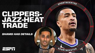 Shams Charania has details behind the Clippers-Jazz-Heat trade 🏀 | SportsCenter