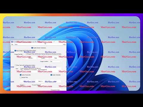 Show Text or Image Watermark with Screen Overlay Software
