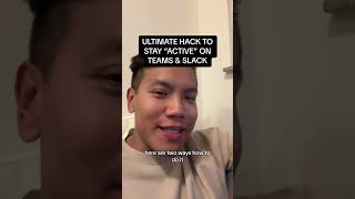 The best way to stay active FOREVER 😎😂 #career  #stayactive  #slack  #teams