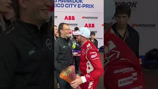 Celebrating the first win of 2025! 🥳🍾 | #Shorts #FormulaE
