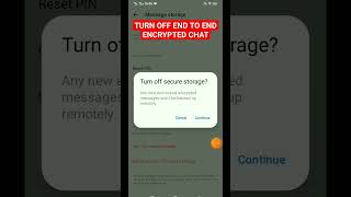 HOW TO TURN OFF END TO END ENCRYPTED CHAT ON MESSENGER #facebook #messenger
