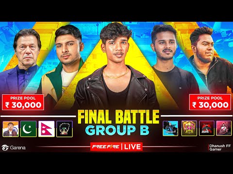 🏆QUALIFIERS FINAL BATTLE🔥 ( GROUP B )🔴DFG 2 ,SAAHO ,NG1 | FREE FIRE IN TELUGU #dfg #freefire