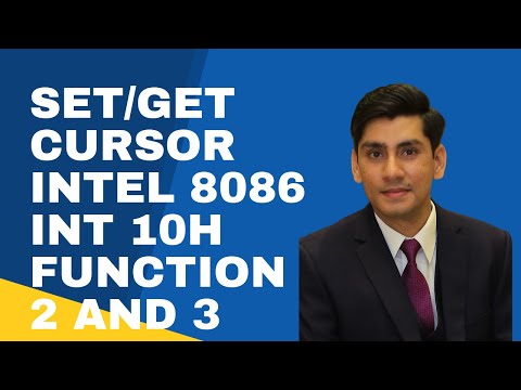 Set Get Cursor Position Intel 8086 Microprocessor | INT 10H | Function 2 and 3 URDU HINDI