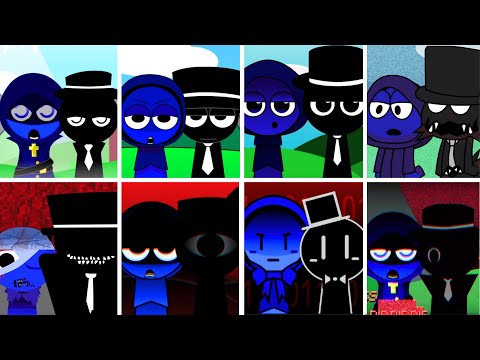 🖤💙Incredibox - Sprunki but MIX JEVIN and BLACK in ALL Different Mods🖤💙