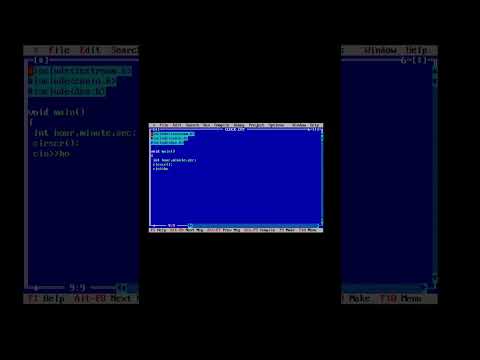 Creating a digital clock with the help of c++