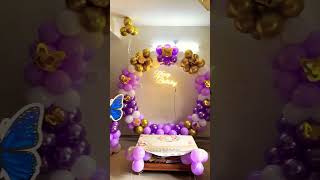 baby mere birthday par balloon decoration video #viralpost #shortvideo