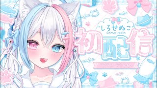 【初配信】はじめまして.ᐟ.ᐟしろせぬこです⋈*.。