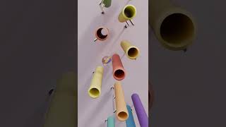 🕷️ Itsy Bitsy Spider, Fun Multi-Instrument Cover with 3D Marble Animation #marblesrace