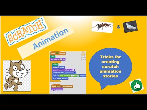 scratch story tutorial on how to create animated story (ant and dove)