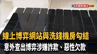 警破洗錢集團與博弈網站勾結 意外查出詐欺－民視新聞