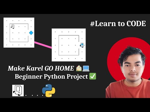 Stanford's Karel Python Challenge | Pick Beeper & Return | Basic Python for Beginners
