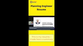 What Planning Engineer's Resume looks like