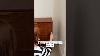 Restoring a mid-century dresser #homeimprovement #midcenturymodern #furniturerestoration #diyproject