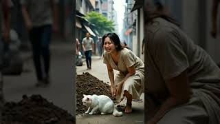 Real Life Hero Cat Rescue Story! #RescueStory #HeroCat #EmotionalShorts #AIComic #ShortFilm