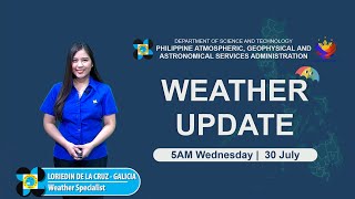 Public Weather Forecast issued at 5AM | July 30 2025 - Wednesday