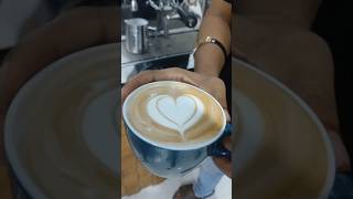 Double Hearts ❤️ art #coffeeart #coffee #barista #latteart