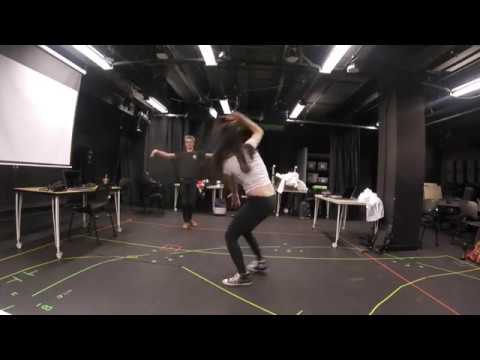 [Kinect/Max msp] Body-controlled-sound Interactive Dance Piece Rehearsal