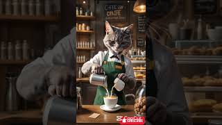 cat making a tea  #youtube #shortvideos #youtube #youtubeshorts #aishort #aianimation #aigenerated