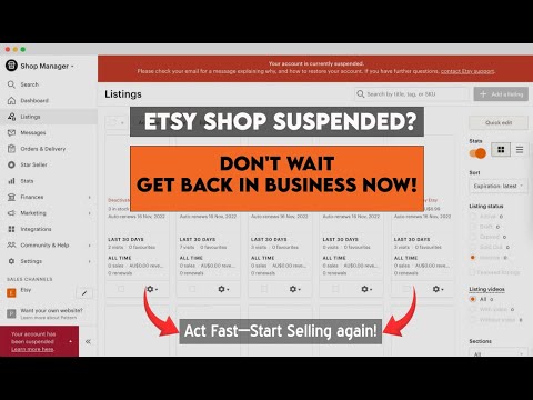 Banned from Etsy? Here’s the Secret to Getting Back on Etsy FAST! 2025