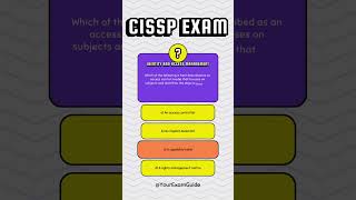 CISSP Exam - Identity and Access Management Domain 5. #cissp #identityandaccessmanagement #study