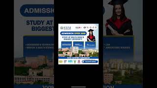 SRM University Chennai | SRM University direct admission | #srmjeee #srmist #vitvellore #comedk