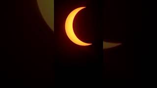 A "ring of fire" solar eclipse lit up the sky as the moon passed directly in front of the sun