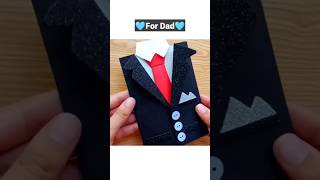 Easy Father's Day card 👔🩵 #shorts #fathersdaycard #easycard #cardfordad
