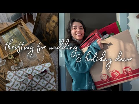 thrifted WEDDING & HOLIDAY finds you won’t believe🤍🌲+ home project progress