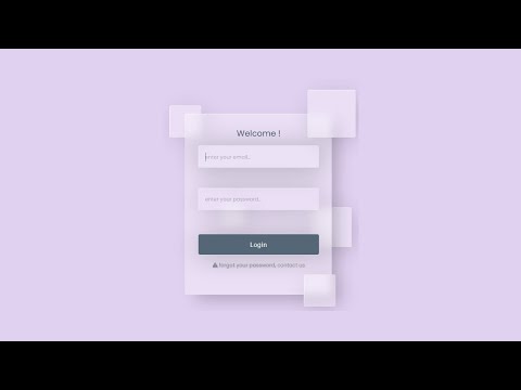 Crack Code of Web Design Awesomeness: Discover How to Build a Mind-Blowing Glassmorphed Login Form!
