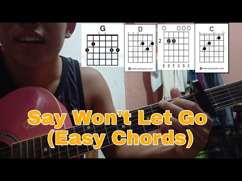 Say Won't Let Go ( easy chords) 3rd fret Capo