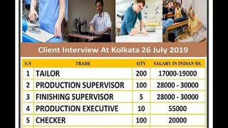 Tailor l finishing supervisor jobs in Jordan