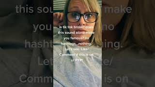Is the App Broken? Testing Sound Visibility and Algorithm Reach#socialmedia
