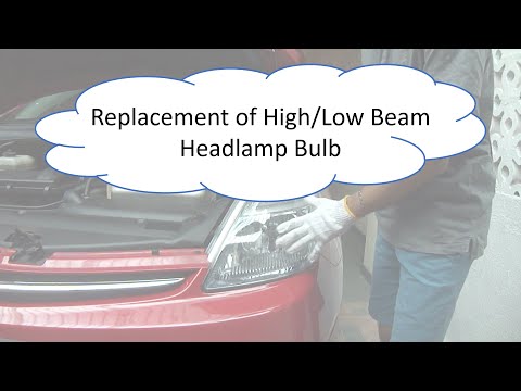 Removal and Replacement of Headlamp (High/Low Beam) Bulb for Toyota Prius