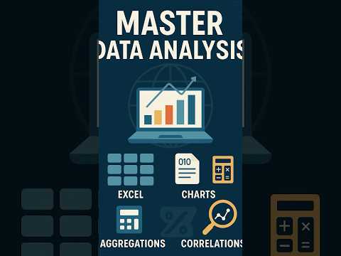 Master Data Analysis with Excel: Charts, Stats & More! #shorts