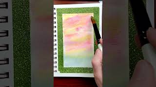 Just BREATHE... 😌 #shorts #dailyart #watercolor #inspiration #satisfying #sketchbook #art #rest