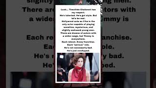 Is Timothée Chalamet Overrated? #CinemaDebate #RealTalk #ActorHypeTrain #MovieShorts #HollywoodNow
