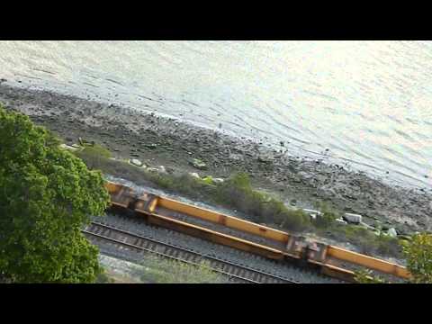 Union Pacific freight train; Carquinez Straits