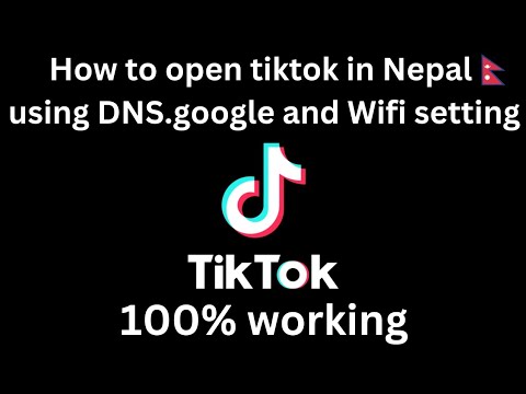 How to open tiktok in Nepal | How to use dns in Tiktok