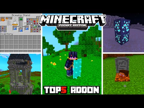 เเจก+สอนลง Top5 add on สำหรับเอาชีวิตรอด : Minecraft pe
