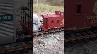 Amtrak Dining Car #8510 & Southern Railway Caboose X2715 Outside Danville County Railroad Layout!!!