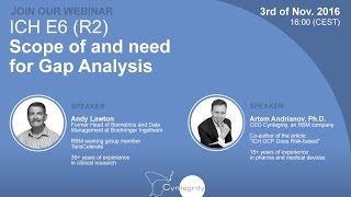 ICH GCP E6 R2 Gap Analysis | Andy Lawton
