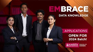 Embrace Data Knowledge - Amrita School of Business | Applications Open for 2024 Batch!