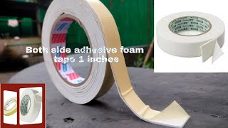 both side adhesive foam tape 1 inches unboxing || how to price both side adhesive foam tape