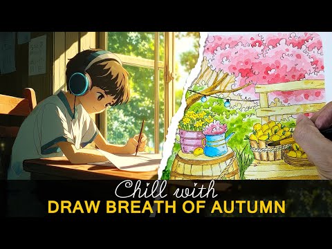 The Breath of Autumn | Relaxing Love Songs Playlist 2024 | How To Draw Step By Step